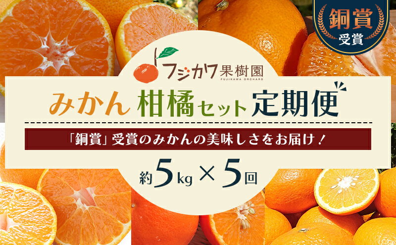 【ふるさと納税】みかん 定期便 5回 フルーツ フジカワ果樹園オリジナル（新季節の柑橘セット） 果物 温州みかん はるみ 讃岐しらぬひ セミノール 甘夏柑 柑橘類 5ヶ月 　お届け：ご寄附（入金）下さった月の翌該当月より順次発送致します。 サムネイル2