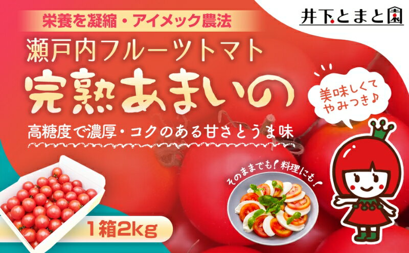 【ふるさと納税】井下とまと園の完熟 フルーツトマト 約2kg 果物類 野菜 　お届け：2025年12月下旬～2026年6月下旬 - 画像2