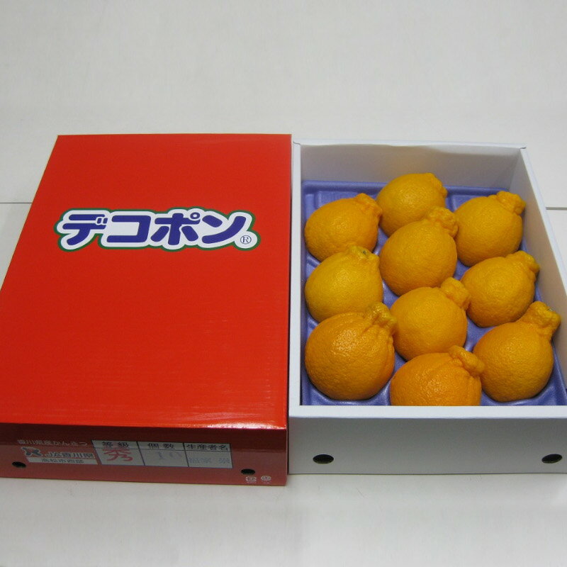 【ふるさと納税】 フルーツ ハウスデコポン 約 3kg 7〜12玉入り 先行予約 [ 果物 柑橘 甘味たっぷり 程よい酸味 薄皮ごと食べられる 高糖度ジューシー柑橘 果汁たっぷり 人気 産地直送 お取り寄せ ギフト 贈答用 10000 10,000円 台 送料無料 香川県 三豊市 返礼品 五色青果 ] サムネイル2