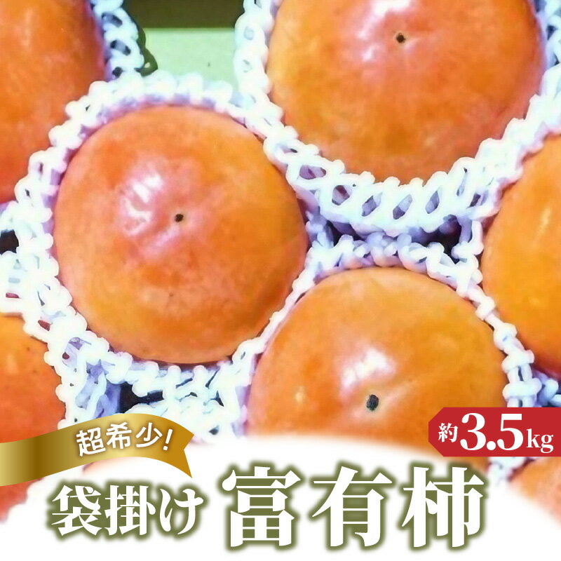 富有柿 先行予約 超希少！袋掛け富有がき 約3.5kg [ 柿 かき 袋掛け富有柿 フルーツ 香川県 三豊市 超希少 産地直送 大玉 甘柿 高糖度 ギフト 旬の果物 秋の味覚 秋ギフト 果物ギフト 幻の柿 贈答用 お取り寄せ 送料無料 10000 10,000円 台 五色青果 ]
