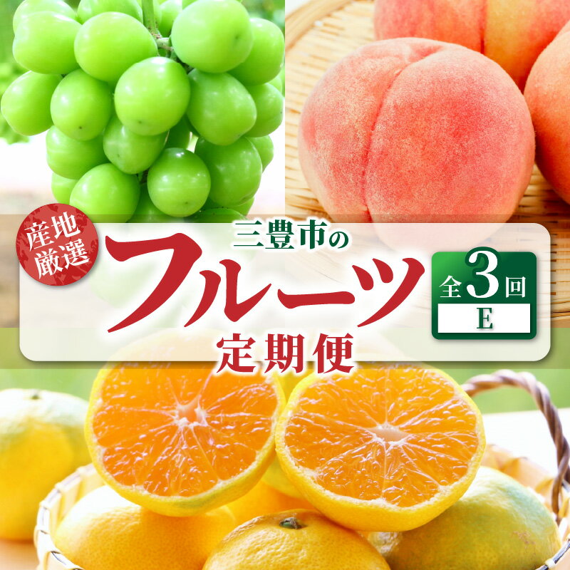 フルーツ 定期 産地厳選三豊のフルーツ3回定期便E シャインマスカット 桃 みかん 柑橘 もも マスカット 大粒 甘い おすすめ 旬の季節 果物 お取り寄せ ギフト グルメ 人気 ランキング 香川県 三豊市 讃岐 さぬき 50,000円 台 返礼品 マミィギフト