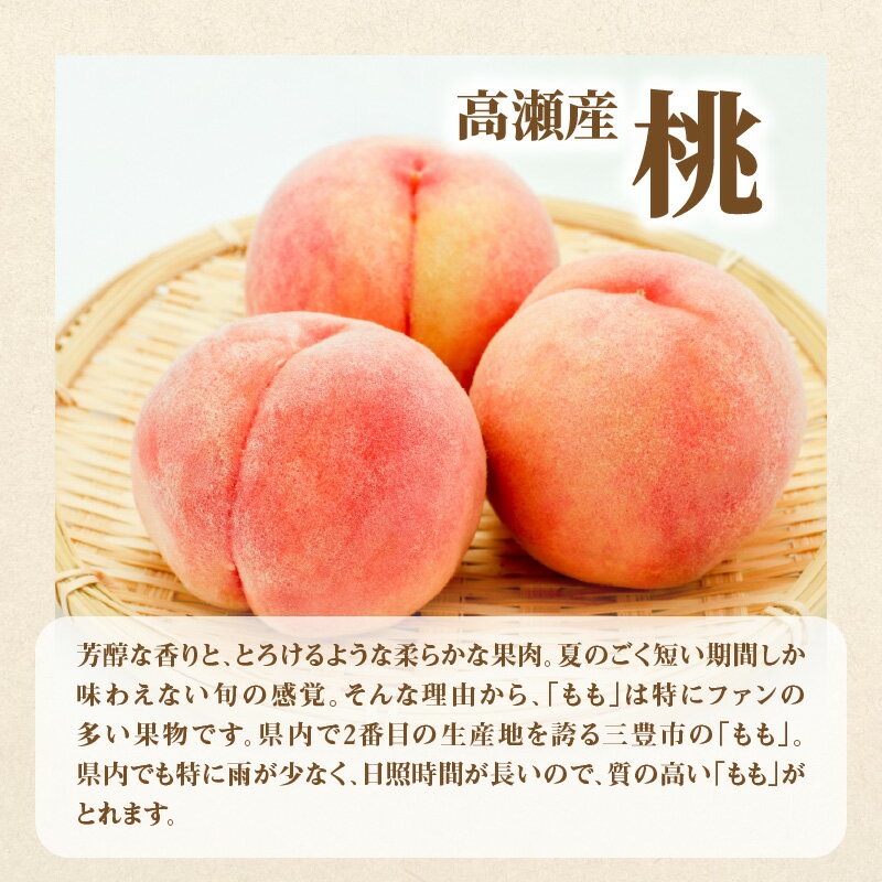 【ふるさと納税】【配送不可地域：北海道・沖縄県・離島】フルーツ 定期便 2回 桃 シャインマスカット 定期便E 大粒 糖度17度以上 高瀬産桃 旬の時期にお届け 果物 香川県 三豊市 デザート お取り寄せ 送料無料 葡萄 ブドウ モモ フルーツ定期便 果物定期便 年2回 サムネイル3