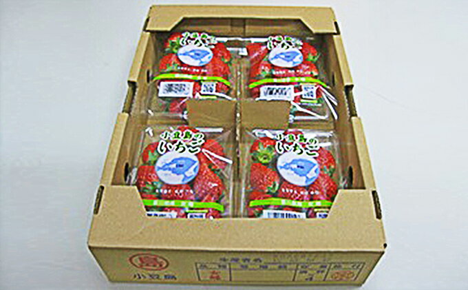 【ふるさと納税】【 小豆島 】小豆島のいちご（女峰）4パック 果物類 苺 イチゴ 　お届け：2026年1月下旬～2026年2月下旬 サムネイル2