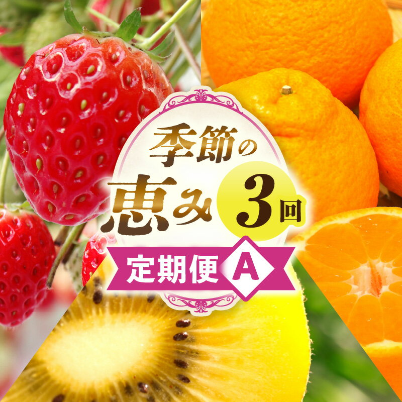 季節の恵み3回定期便A 果物 フルーツ 青果 青果物 デザート スイーツ 果実 旬 季節 旬の果物 季節の果物 生鮮食品 生鮮 贈答 贈り物 ギフト プレゼント おすそ分け ご褒美 人気 グルメ お取り寄せ 特産品 特産 国産 香川県 三木町