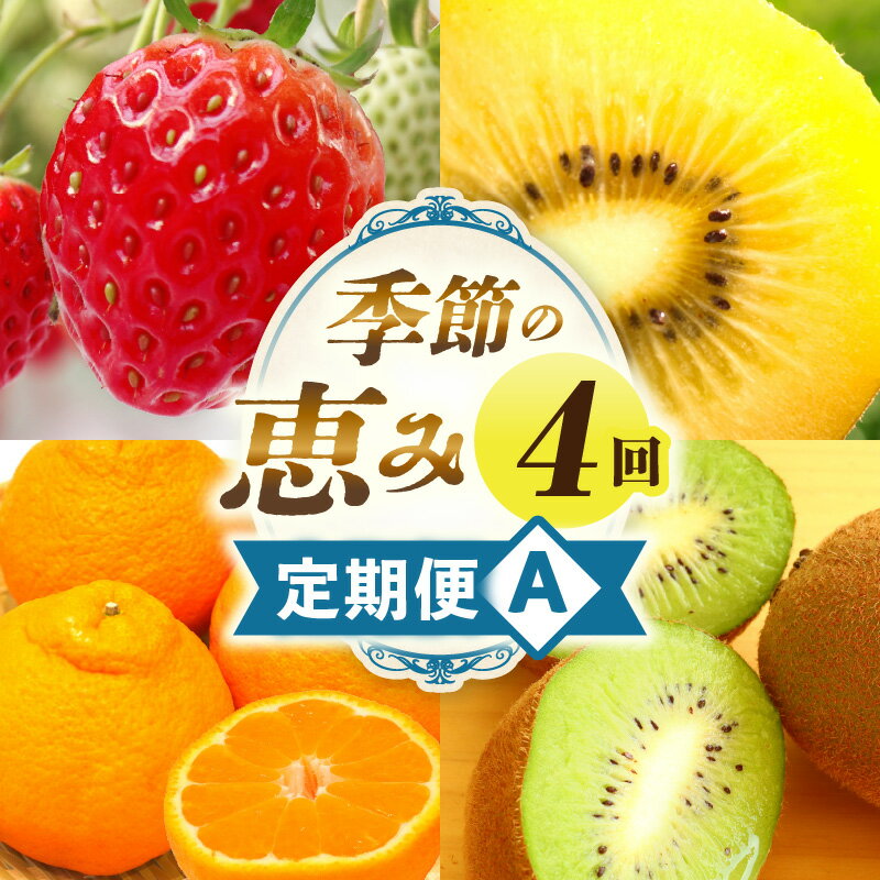 季節の恵み4回定期便A 果物 フルーツ 青果 青果物 デザート スイーツ 果実 旬 季節 旬の果物 季節の果物 生鮮食品 生鮮 贈答 贈り物 ギフト プレゼント おすそ分け ご褒美 人気 グルメ お取り寄せ 特産品 特産 国産 香川県 三木町