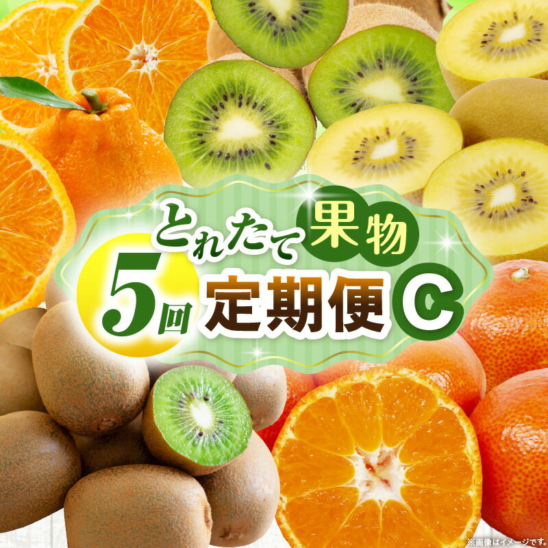 とれたて果物 5回定期便C 果物 フルーツ 果物定期便 フルーツ定期便 定期便 5回 キウイ デコポン みかん 濃厚 旬の果物 5回定期便 ギフト 定期 人気 おすすめ 贈答 贈り物 青果物 糖度 香川県 三木町 送料無料