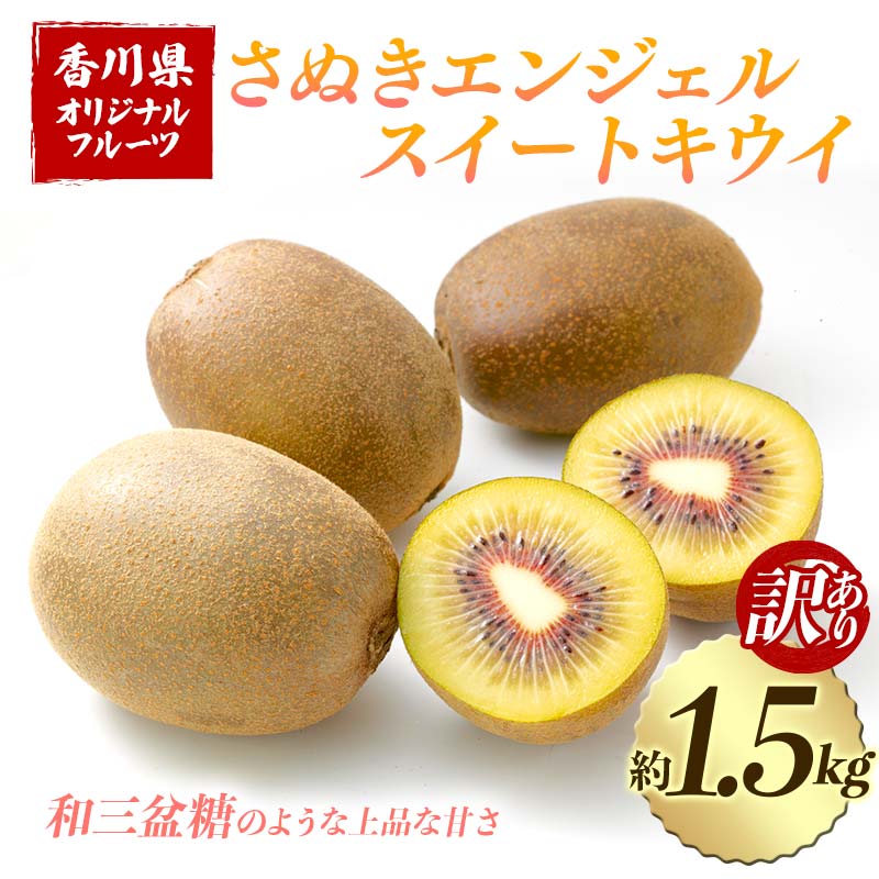 【先行予約2025年11月～2025年12月頃お届け】 訳ありさぬきエンジェルスイートキウイ(約1.5kg) フルーツ 果物 くだもの キウイ さぬき エンジェルスイートキウイ デザート 食品 名産 オリジナル品種 四国 1万円 F5J-1065