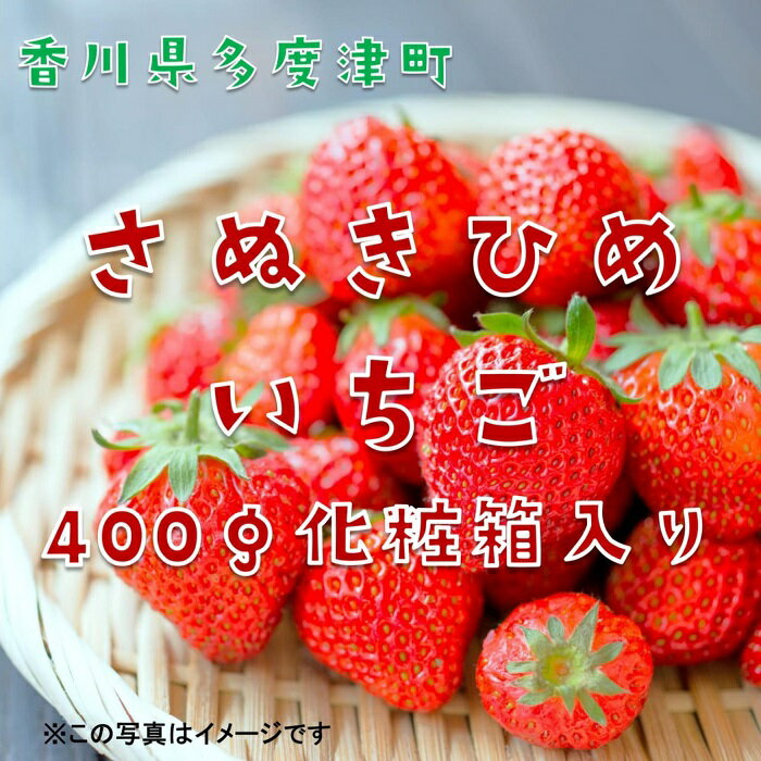 さぬきひめいちご 約400g化粧箱入り(12～18粒)【予約受付中：令和7年12月より発送】〔提供：株式会社ことひら街道〕しあわせ製麺 いちご あまい