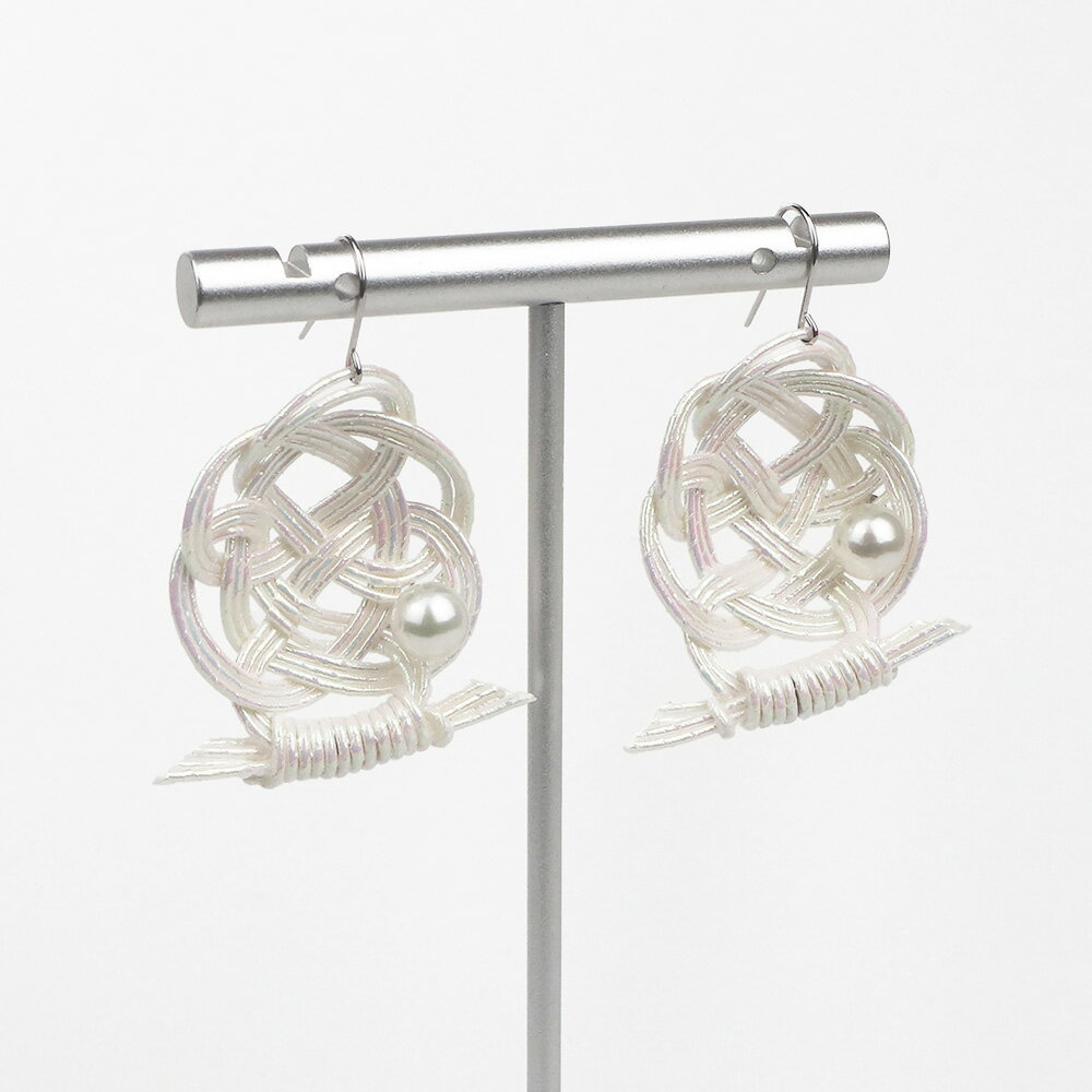 【ふるさと納税】パール ピアス または イヤリング hitotsubuto 綯［伊予水引×あこや真珠］ 貝シリーズ アコヤ 真珠 シルバー925製ロジウムメッキ アクセサリー ファッション かわいい おしゃれ 選べる 送料無料 (864)(867) サムネイル3