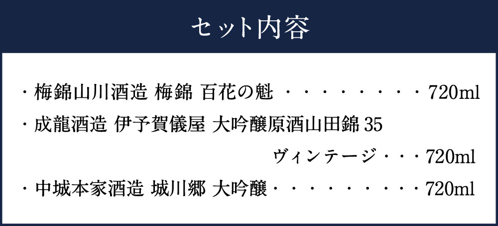 【ふるさと納税】極上大吟醸酒 Dセット 720ml×3本 飲み比べ 飲みくらべ 日本酒 大吟醸 お酒 酒 さけ 地酒 高級 ハイクラス 送料無料 (074-1) サムネイル3