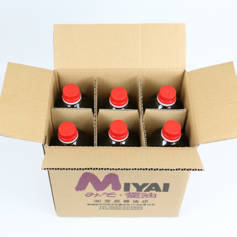 【ふるさと納税】 ＼10営業日以内発送／ しょうゆ 濃口 フジシカ 醤油 1L×6本 セット 計 6L 宮居醤油店 発酵調味料 調味料 濃口醤油 大豆 調味料 加工品 こいくち 料理 常温 保存 料理 国産 愛媛 宇和島 J012-122001 サムネイル3