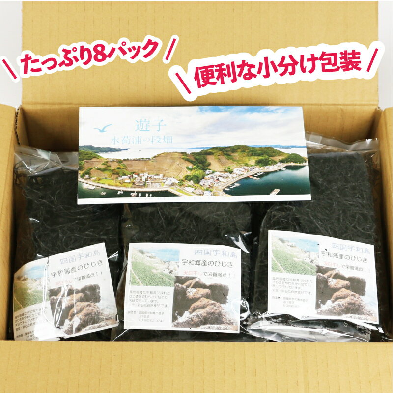 【ふるさと納税】 海藻 ひじき 宇和海産 天日干しひじき 320g NPO法人段畑を守ろう会 小分け パック 海産物 煮物 サラダ 鉄分 天然 海藻 ミネラル 数量限定 国産 愛媛 宇和島 D010-051003 - 画像3