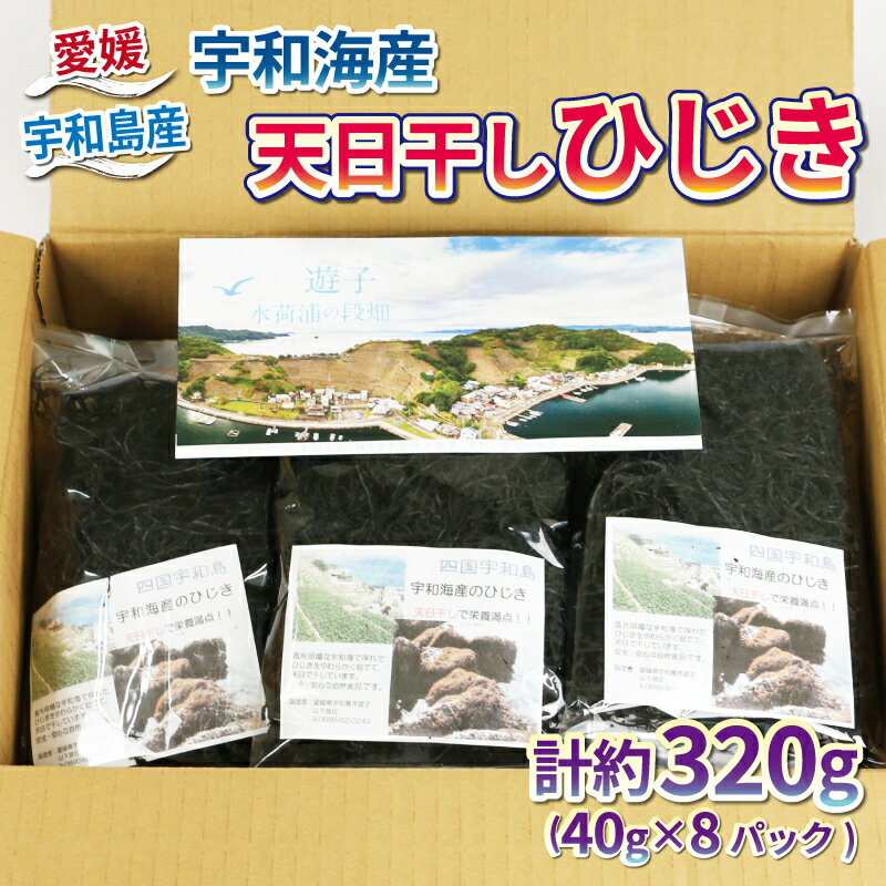 海藻 ひじき 宇和海産 天日干しひじき 320g NPO法人段畑を守ろう会 小分け パック 海産物 煮物 サラダ 鉄分 天然 海藻 ミネラル 数量限定 国産 愛媛 宇和島 D010-051003