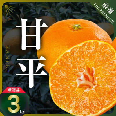 三代目がつくる甘平3kg【C31-1】_ ミカン 蜜柑 みかん 柑橘類 柑橘 フルーツ 果物 くだもの かんぺい 人気 美味しい 愛媛県 八幡浜市 ふるさと 【1042519】