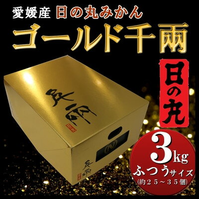 日の丸みかん「ゴールド千兩」3kg　サイズLまたはM/約25～35個/光センサー【D79-2】【1452024】