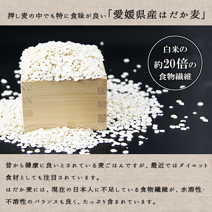 【ふるさと納税】＜押し麦(愛媛県産はだか麦)4kg+もち麦(愛媛県産ダイシモチ)500g＞ ※翌月末迄に順次出荷 計4.5kg 押麦 大麦 雑穀 米 藤田精麦 愛媛県 西条市 【常温】 - 画像2