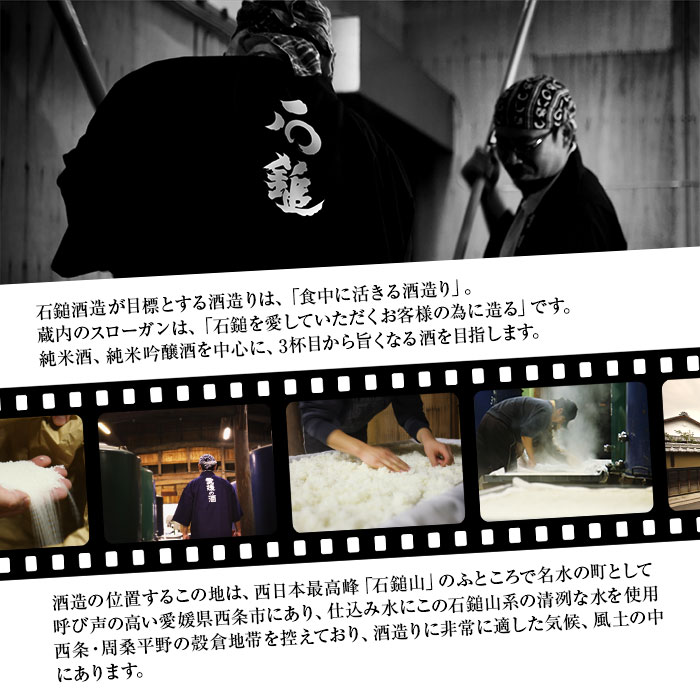 【ふるさと納税】＜石鎚 純米吟醸 緑ラベル 槽搾り 1800ml＞ ※翌月末迄に順次出荷します。 日本酒 食事の最中に楽しむお酒 愛媛県 西条市 【常温】 サムネイル3