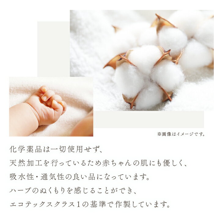 【ふるさと納税】＜オーガニックコットン ベビーTシャツ ハーブ染め 1枚 選べるカラー 全3色＞※翌月末迄に順次出荷します。 赤ちゃん ベビー用品 身丈80cm ファッション 洋服 ティーシャツ 半袖 無地 綿100％ GOTS認証 ギフト 株式会社河上工芸所 愛媛県 西条市 【常温】 サムネイル3