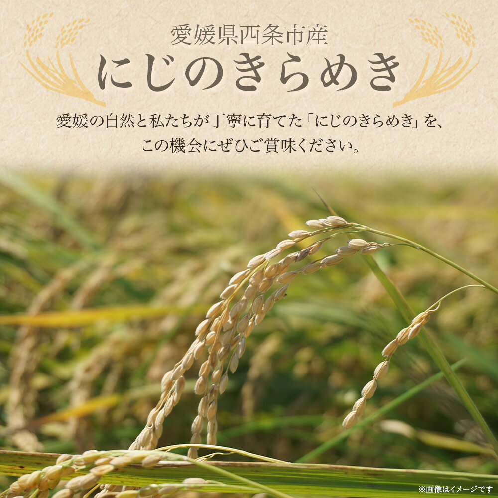 【ふるさと納税】＜令和7年度産 愛媛県西条市産 にじのきらめき 精米 5kg＞※翌月末迄に順次出荷します。米 精米 白米 お米 こめ コメ ご飯 ごはん ライス おにぎり 弁当 夕食 非常食 備蓄 国産 おの農園 愛媛県 西条市【常温】 - 画像2