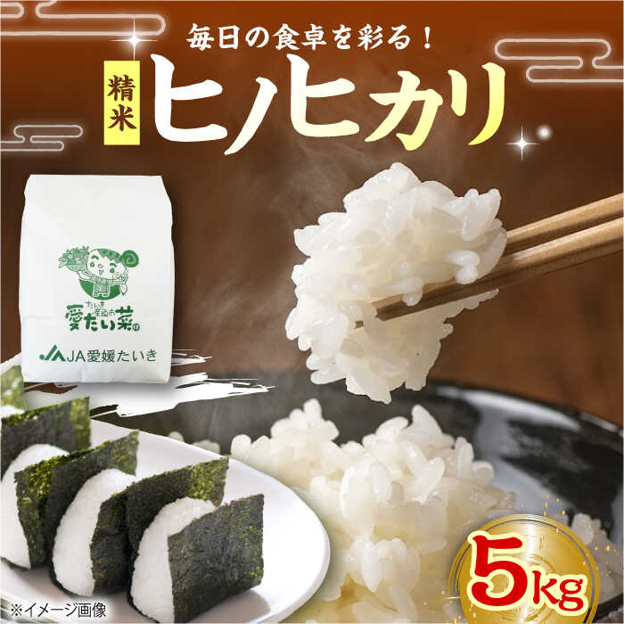 白米 ヒノヒカリ（ 精米 ） 5kg おこめ 米 お米 精米 白米 5kg 白ご飯 ごはん おにぎり 食材 ストック 備蓄 愛媛県産 産地直送 おすすめ 人気 贈答 ギフト 大洲市/たいき産直市愛たい菜[AGAP008]15000 15000円 以上