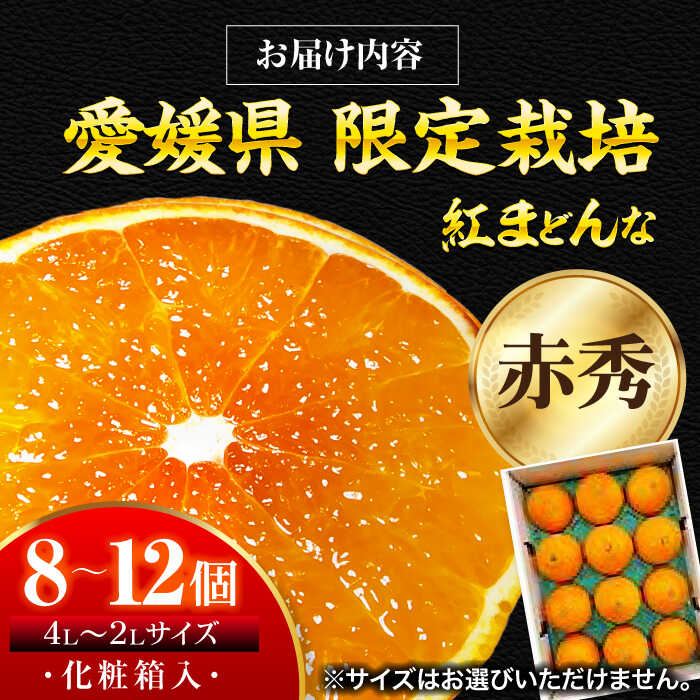 【ふるさと納税】紅まどんな 赤秀 8個から12個入（JA愛媛たいき管内産）【11月下旬から順次発送】 大洲市/フジ・アグリフーズ[AGBA002] みかん ミカン 紅まどんな 果物 くだもの フルーツ 大洲市産 産地直送 おすすめ 人気 サムネイル2