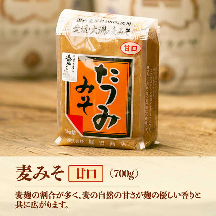 【ふるさと納税】たつみ 麦みそ4種食べ比べセット | 人気 おすすめ ランキング おいしい 醤油 しょうゆ 味噌 みそ 調味料 味噌汁 料理 調味料 和食 ごはん ご飯 大洲市/株式会社梶田商店[AGBB011] 10000 10000円 以上 サムネイル3