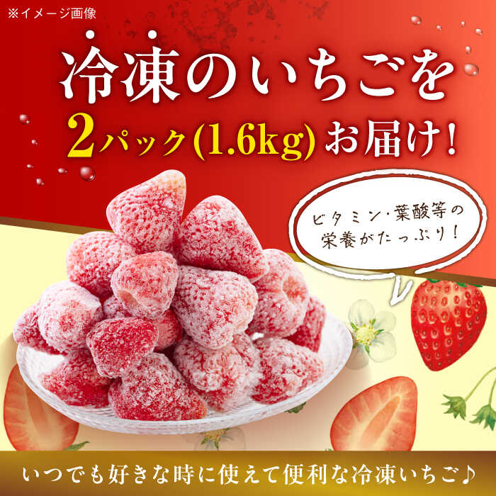 【ふるさと納税】冷凍いちご 紅ほっぺ 1.6 kg（ 800g × 2 パック） | 人気 おすすめ ランキング おいしい 甘い 大洲市/沢井青果[AGBN041] 10000 10000円 以上 サムネイル2
