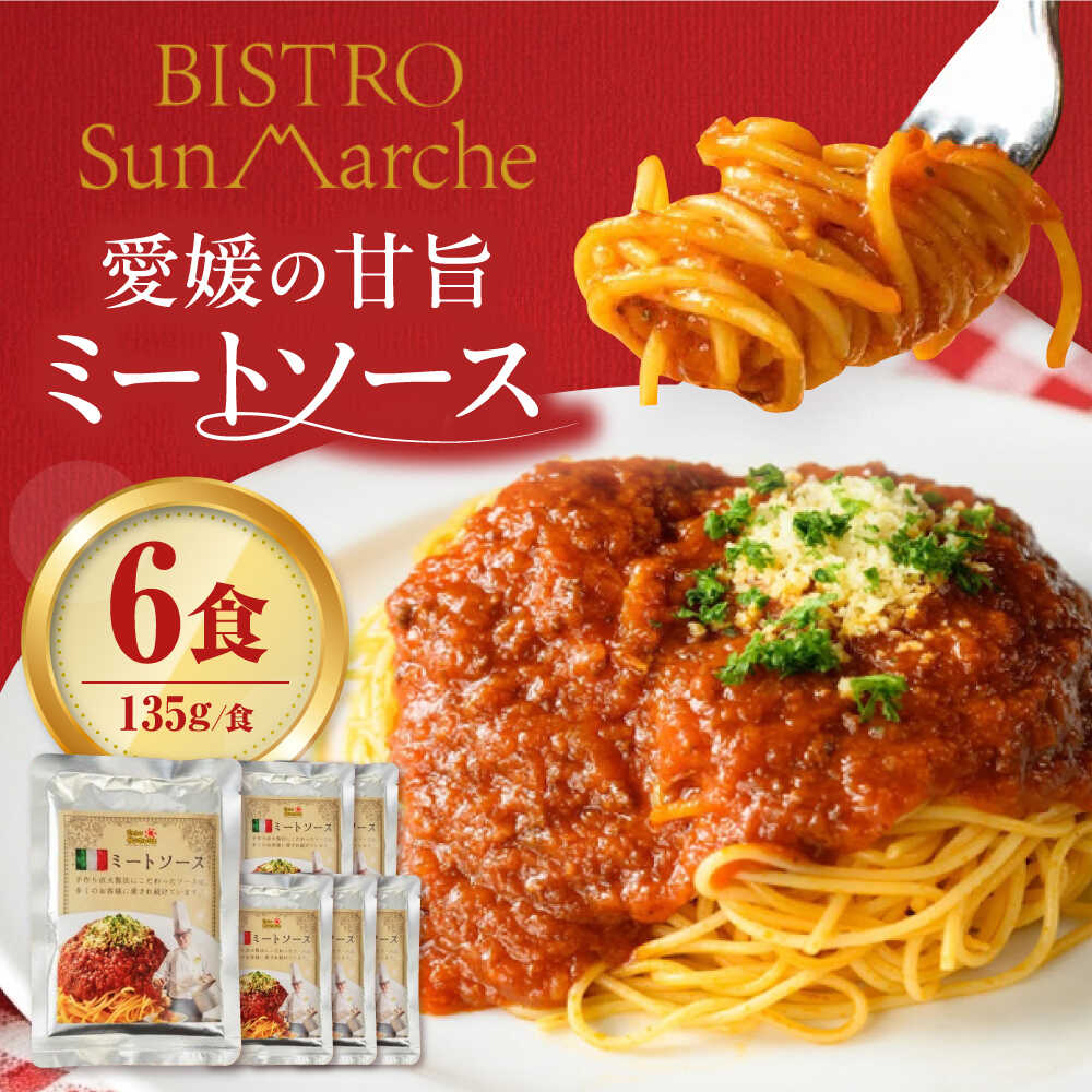 ミートソース【ギフト包装あり】 手作り ミートソース （ 6食 入り）パスタ スパゲティ スパゲッティ おかず お惣菜 料理 簡単 時短 パスタソース おすすめ 人気 お取り寄せ 贈答 ギフト ご当地グルメ 大洲市/ヒロファミリーフーズ[AGBX018]