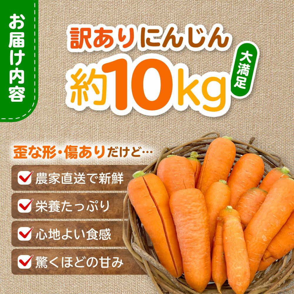 【ふるさと納税】【先行予約】【5月上旬から順次発送】訳アリ にんじん 10kg 愛媛県大洲市/株式会社誠実村[AGER001]にんじん 人参 ニンジン 訳アリ にんじん 人参 ニンジン 訳アリ 訳あり わけあり 野菜 ベジタブル 美味しい おいしい 甘い 栄養 根菜 料理 大容量 10kg - 画像2