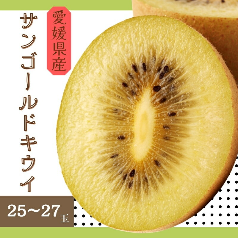 キウイ 愛媛 サンゴールドキウイ 25玉または27玉 数量限定 【11月中旬から発送予定】 伊予市