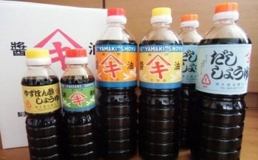 【ふるさと納税】調味料 愛媛 閏木醤油6本セット 送料無料 だし醤油 濃口醤油 薄口醤油 三歳醤油 ゆずぽん醤油 しょうゆ こいくち うすくち 老舗 お刺身 刺身醤油 伊予市｜B18 サムネイル2
