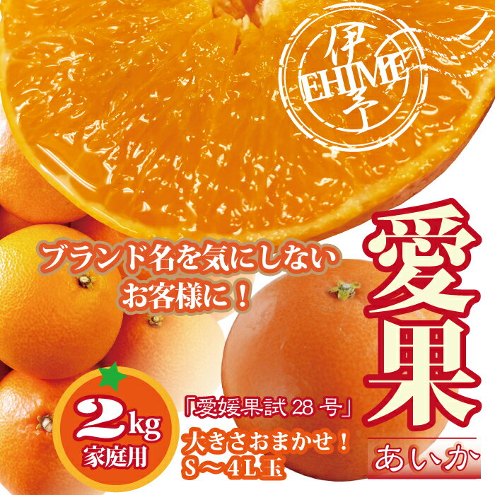 訳あり 愛果28号 約2kg ご家庭用 みかん 愛媛 人気 サイズミックス 柑橘 伊予市【2025年12月上旬順次発送】｜B172