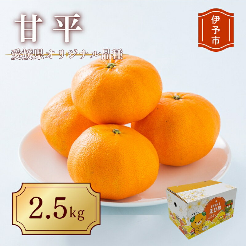 みかん 愛媛 甘平（約2.5kg）L～3Lサイズ 人気 数量限定 先行予約 柑橘 伊予市｜B195