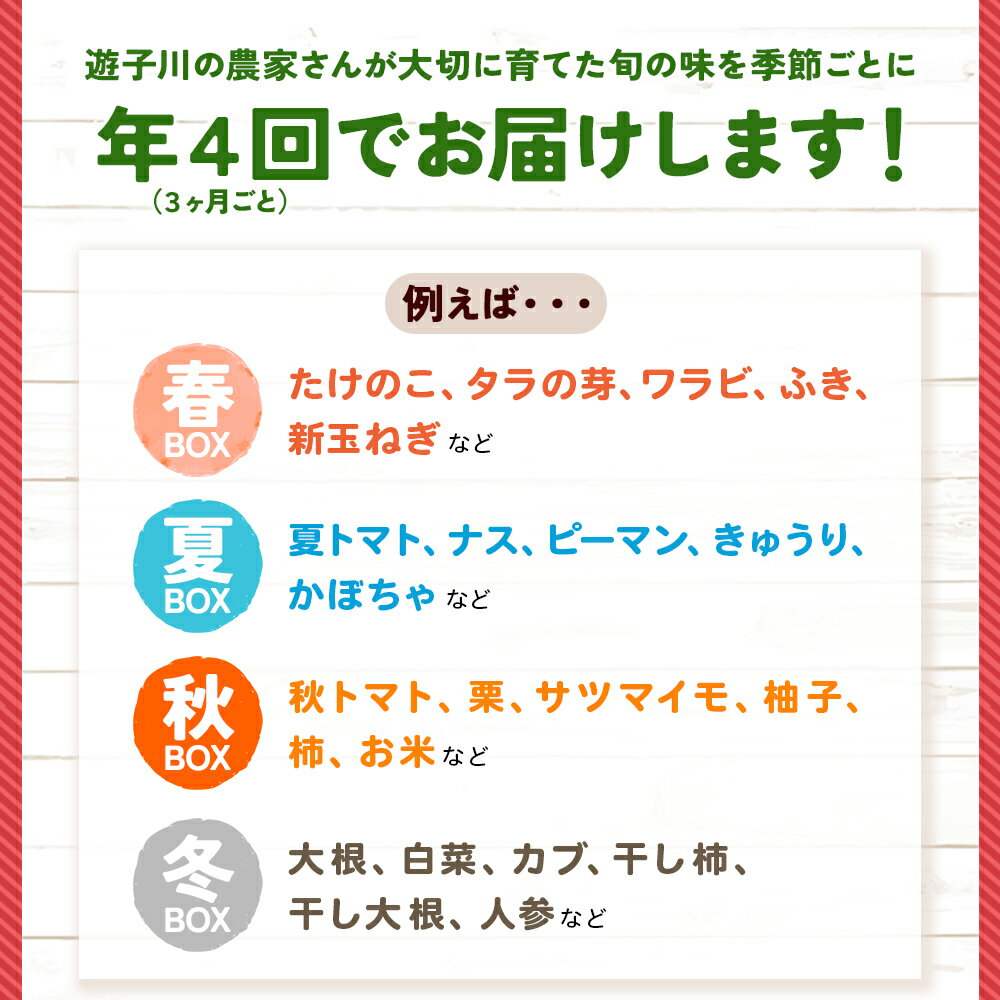 【ふるさと納税】＜旬の採れたて野菜が詰まったお楽しみBOX（3か月ごと年4回の定期便）＞ 西予市遊子川産 農家さんの顔が見える野菜 定期便 野菜 食べて応援 特産品 遊子川ザ・リコピンズ 愛媛県 西予市【常温】『【1回目】毎月末日までの申込で翌月中旬より順次発送』 - 画像3