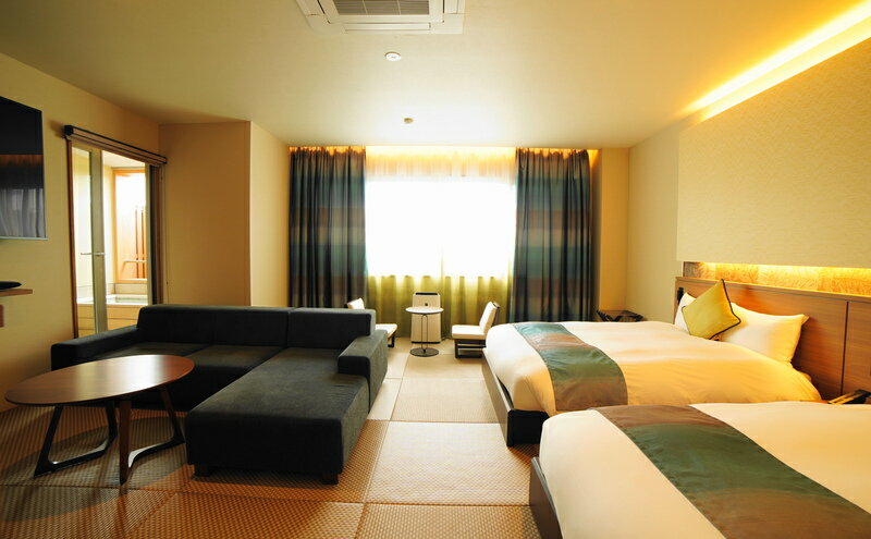 【ふるさと納税】くつろぎの宿 樹楽 スーペリアスイートペア宿泊券 スイートルーム 温泉 二名分 露天風呂 大浴場 サウナ 一泊二食付き 　お届け：ご寄附（入金）確認後順次配送 - 画像2