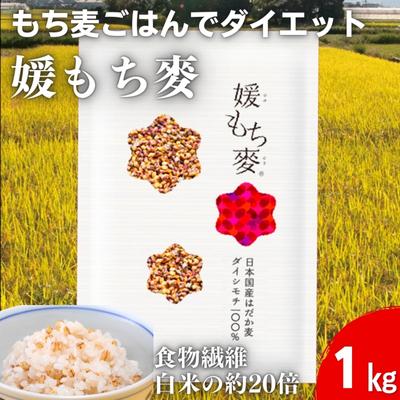 媛もち麥1kg／もち麦 麦ごはん 雑穀 食物繊維豊富 食物繊維 もちもち プリプリ 食感 食品 食べ物 ご飯 おにぎり お弁当 主食 毎日 炭水化物 国産 日本産 愛媛県産 東温市産 直送 産地直送