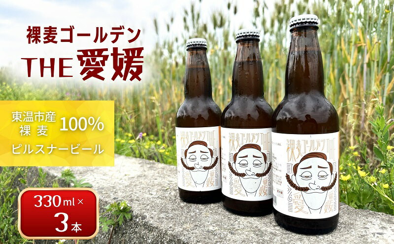 【ふるさと納税】裸麦ゴールデンTHE愛媛　3本セット サムネイル2