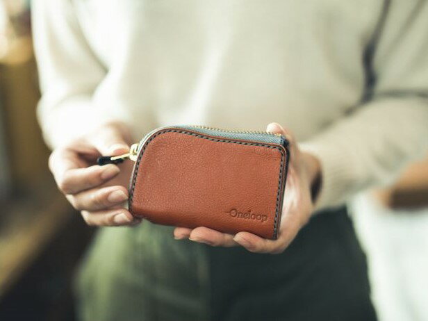 【ふるさと納税】コインケース「渓流ミニウォレット（ブルー）」 | 財布 小銭入れ 革 革製 革財布 ウォレット メンズ レディース ペア 夫婦 プレゼント ギフト 本革 牛革 誕生日 ユニセックス 男性 女性　財布 レザー カップル 愛媛 久万高原町 サムネイル3