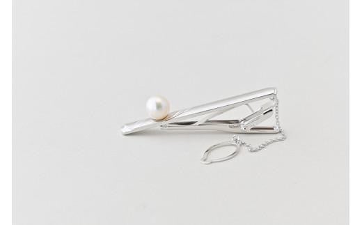 【天白真珠】ネクタイピン（アコヤ真珠 8.5mm1粒）[tenpaku13]