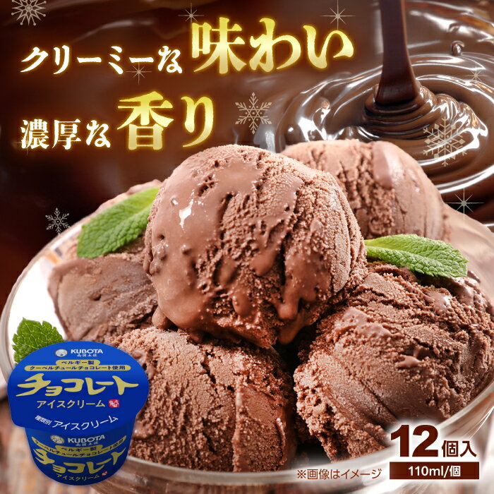 チョコレートアイスクリーム 12個入 アイス | 久保田食品【グレイジア株式会社】[ATAC217]