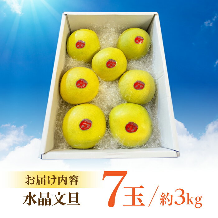 【ふるさと納税】南国土佐の女王柑橘 水晶文旦 約3kg 7玉入り〈2025年9月中旬〜2025年12月下旬頃発送〉/ 文旦 ぶんたん フルーツ 果物 3キロ 高知県 【フルーツショップオザキ】[ATAH006] サムネイル3