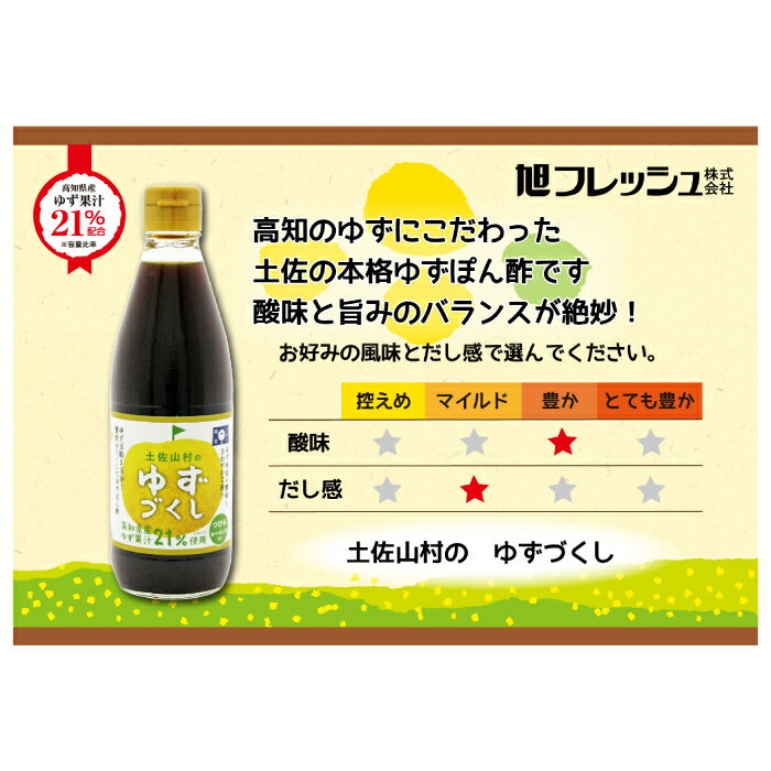 【ふるさと納税】ゆずづくし かけるぽん酢セット 【旭フレッシュ株式会社】[ATBS011] サムネイル3