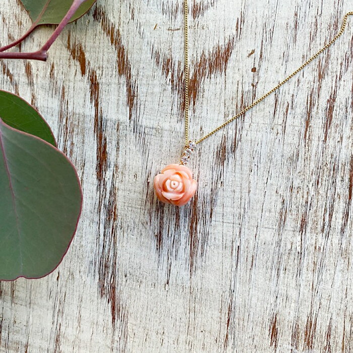 【ふるさと納税】珊瑚ペンダントスリーポイント 【有限会社米沢サンゴ店】[ATCX019] サムネイル2