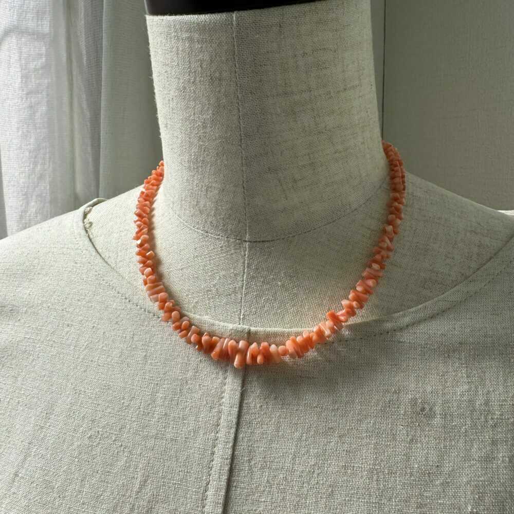 【ふるさと納税】【はじめての珊瑚に】珊瑚のネックレス＆ブレスレットセット つなげてロングネックレスにもなる2WAY仕様 / アクセサリー シルバー レディース ギフト 【有限会社米沢サンゴ店】[ATCX067] サムネイル2