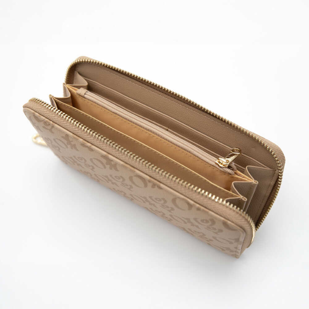 【ふるさと納税】高知の財布 ベージュ / 高知 ブランド 財布 長財布 合成皮革 革 アパレル ビジネス 贈り物 プレゼント ご当地 【株式会社ブランド高知】[ATDW002] サムネイル3