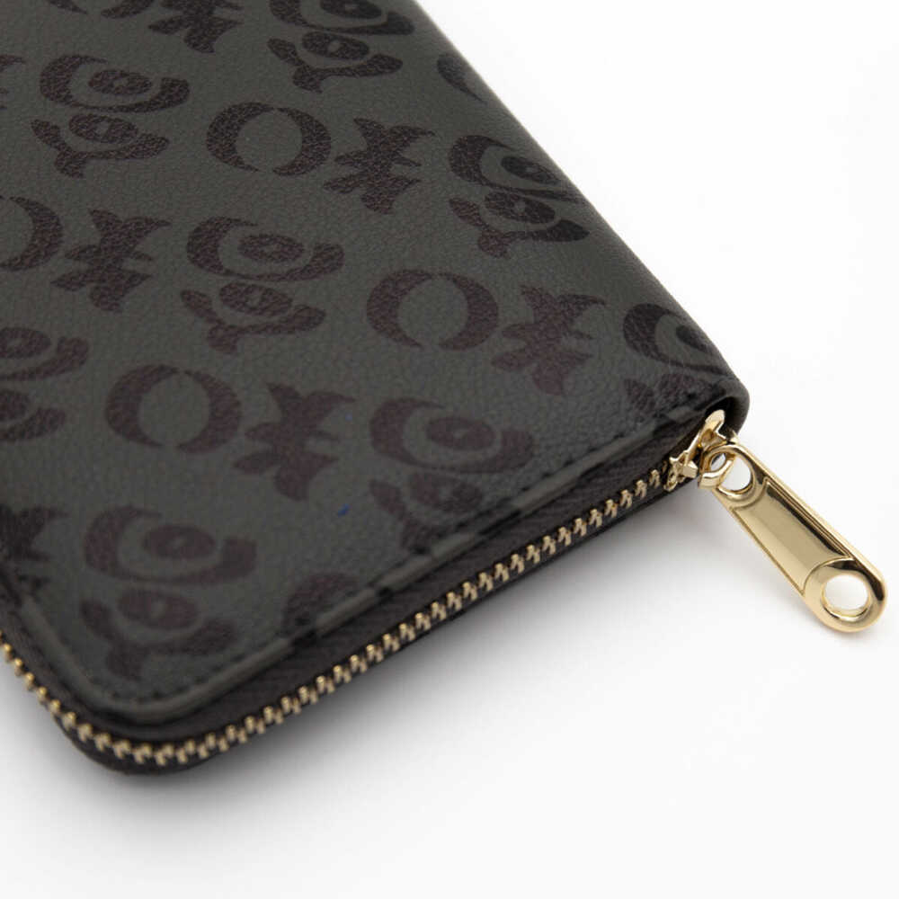 【ふるさと納税】高知の財布 グレー×ブラック / 高知 ブランド 財布 長財布 合成皮革 革 アパレル ビジネス 贈り物 プレゼント ご当地 【株式会社ブランド高知】[ATDW003] サムネイル2