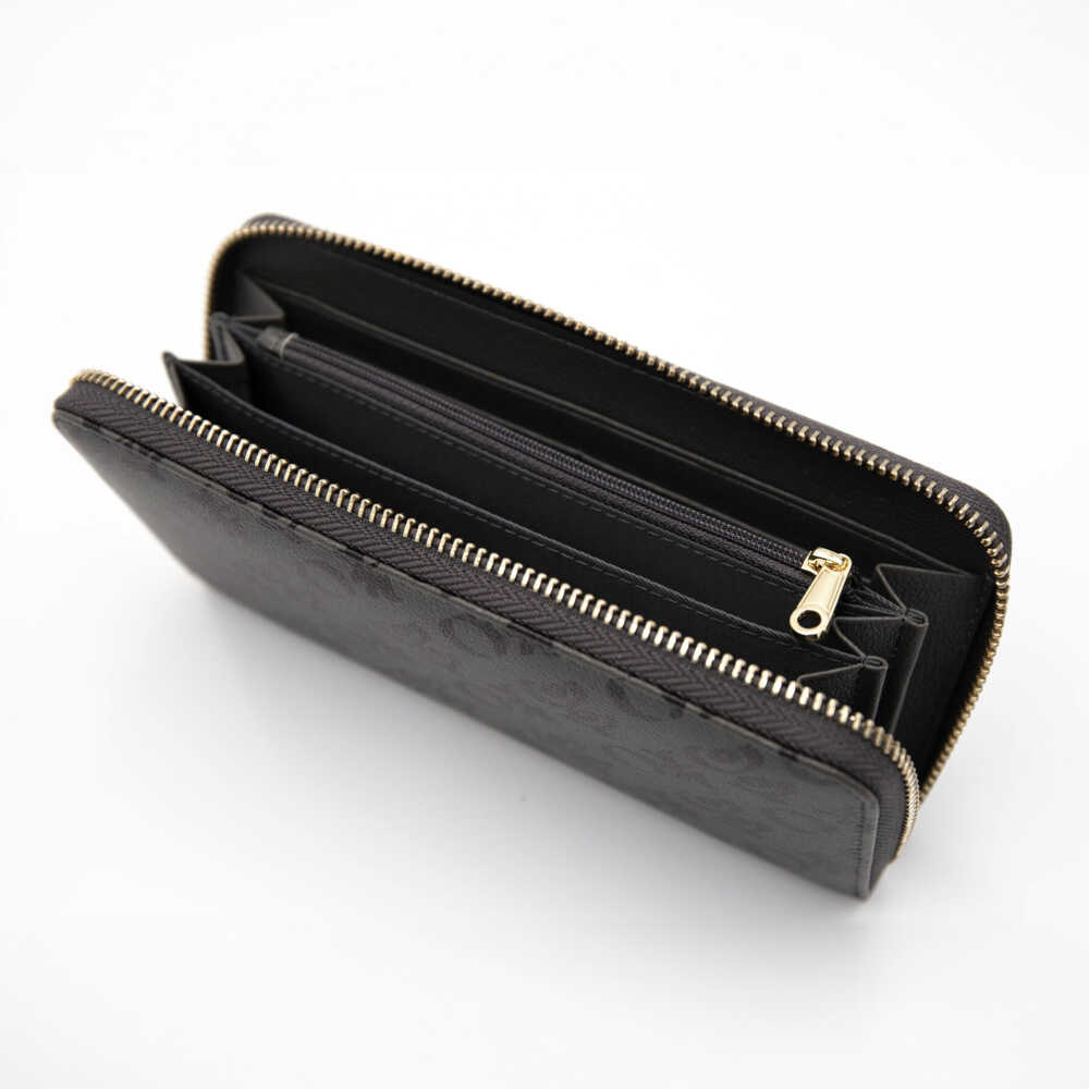 【ふるさと納税】高知の財布 グレー×ブラック / 高知 ブランド 財布 長財布 合成皮革 革 アパレル ビジネス 贈り物 プレゼント ご当地 【株式会社ブランド高知】[ATDW003] サムネイル3