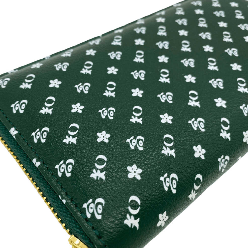 【ふるさと納税】高知の財布 グリーン / 高知 ブランド 財布 長財布 合成皮革 革 アパレル ビジネス 贈り物 プレゼント ご当地 【株式会社ブランド高知】[ATDW006] サムネイル2