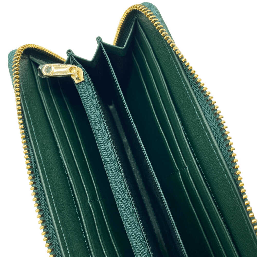 【ふるさと納税】高知の財布 グリーン / 高知 ブランド 財布 長財布 合成皮革 革 アパレル ビジネス 贈り物 プレゼント ご当地 【株式会社ブランド高知】[ATDW006] サムネイル3