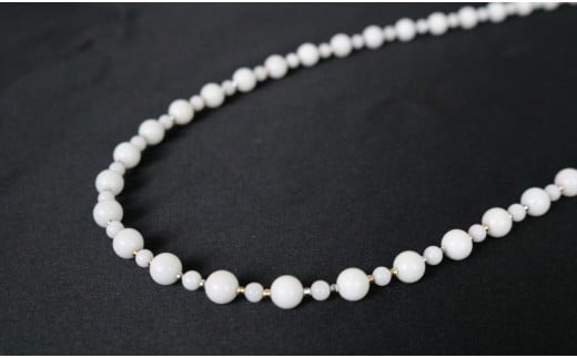 白珊瑚のロングネックレス | アクセサリー ネックレス ジュエリー 珊瑚 赤珊瑚 宝石 サンゴ プレゼント クリスマス バレンタイン カジュアル レディース 贈答用 人気 高価 高級 おすすめ ふるさと納税サンゴ ふるさと納税ネックレス 高知県 室戸市